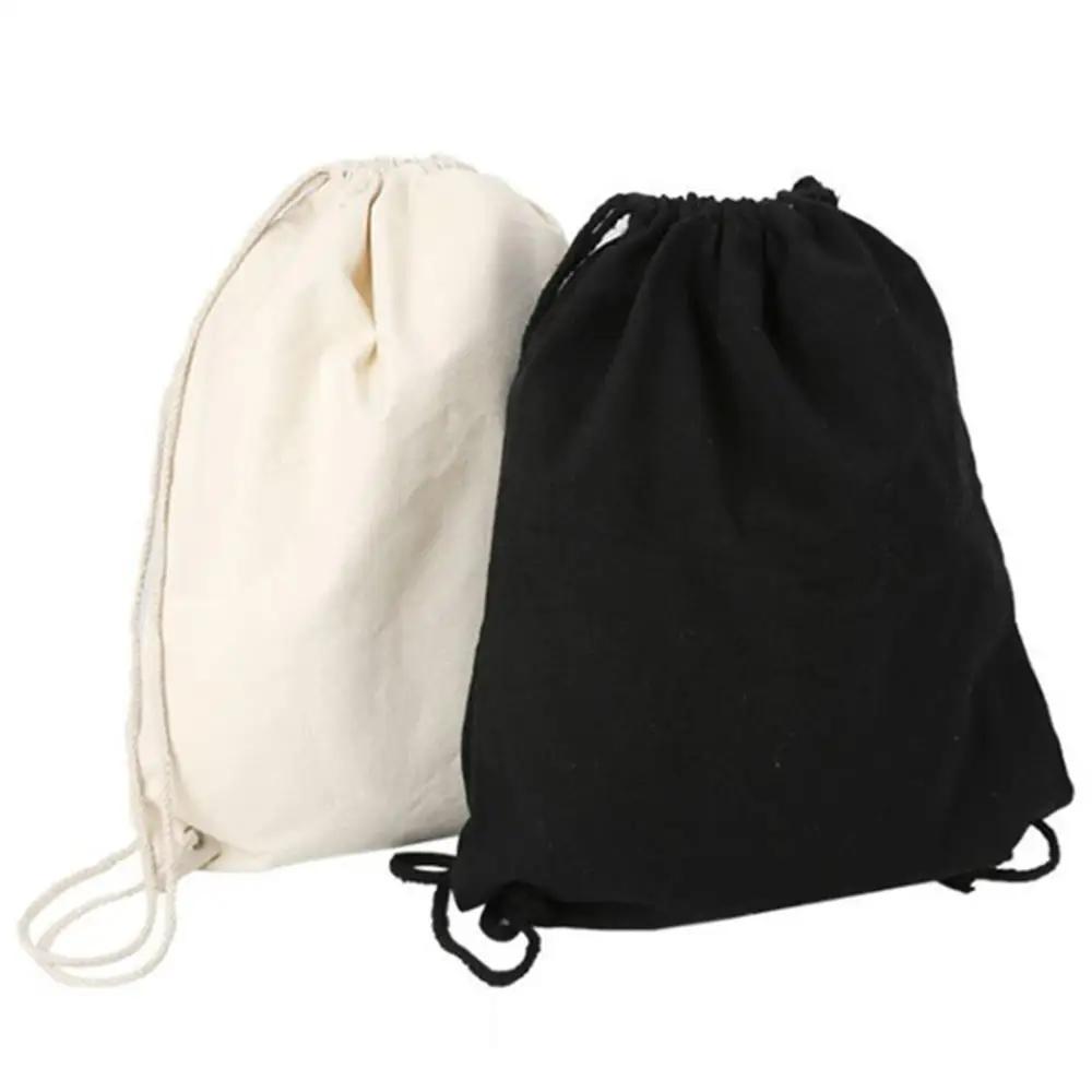 

Versatile Canvas Drawstring Bag - Gym, Travel & Shopping | Shoulder Pouch With Bundle Pockets