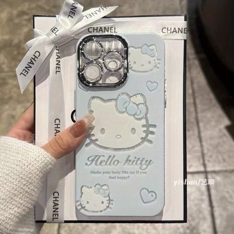 Authorized Sanrio[Jingkong Yusha-Jkys180]Comes with a Sparkling Membrane And Glittery Phone Case Suitable for Iphone 7PLUS/8PLUS/X/XS/XR/XSMAX/11/11PRO/11PROMAX/12/12PRO/12PROMAX/13/13PRO/13PROMAX/14/14PRO/14PROMAX/14PLUS/15/15PRO/15PROMAX/15PLUS. This Cartoonish, Cute, And Minimalist Design Is Trendy And Creative, Fully Protective, Shockproof, And Makes a Great Gift for Holidays And Friends.