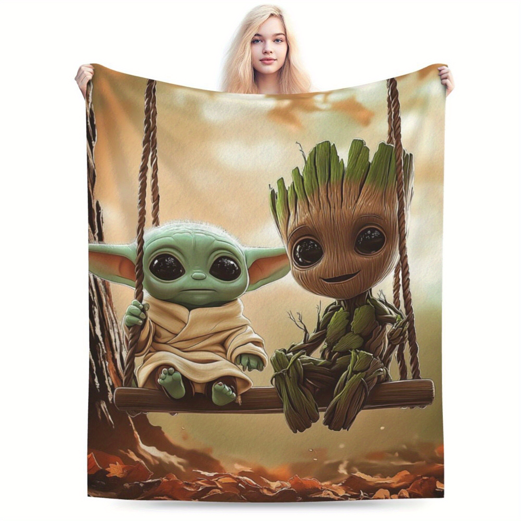 

Cozy Flannel Throw Blanket With Guardians Of The For Galaxy Print - Lightweight, All-season Warmth For Couch, Bed, Office, Travel & Camping