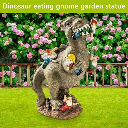 dinosaur gnomes garden statues ideal outdoor yard decor perfect housewarming gifts for women on mothers day