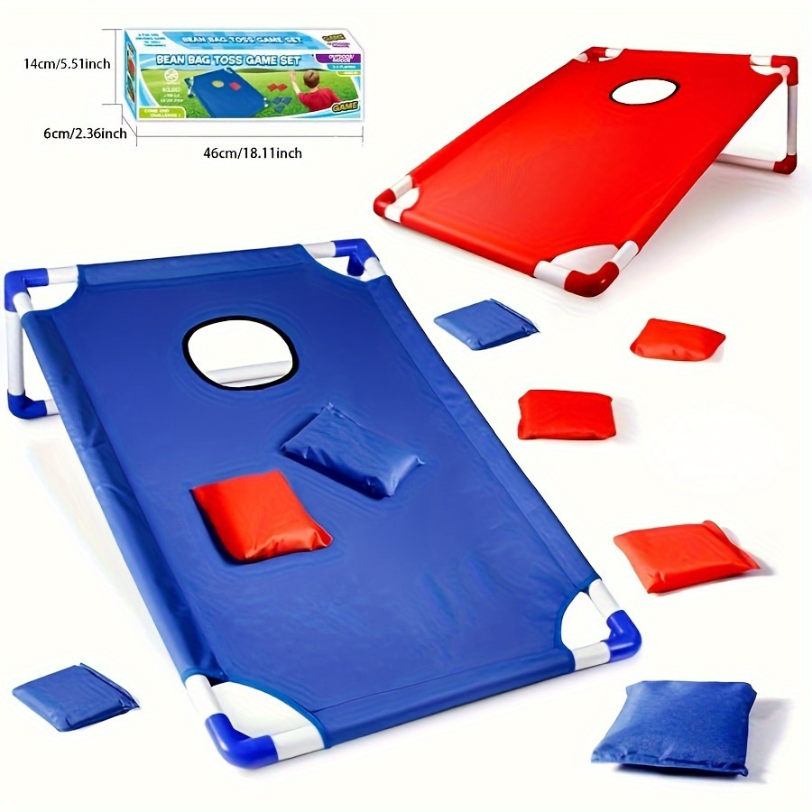 

Portable Cornhole Set, Bag Throwing Activity For , /summer/ , Camping, Fun, Plastic Kit 6 , No Or Batteries Required, For , , Day