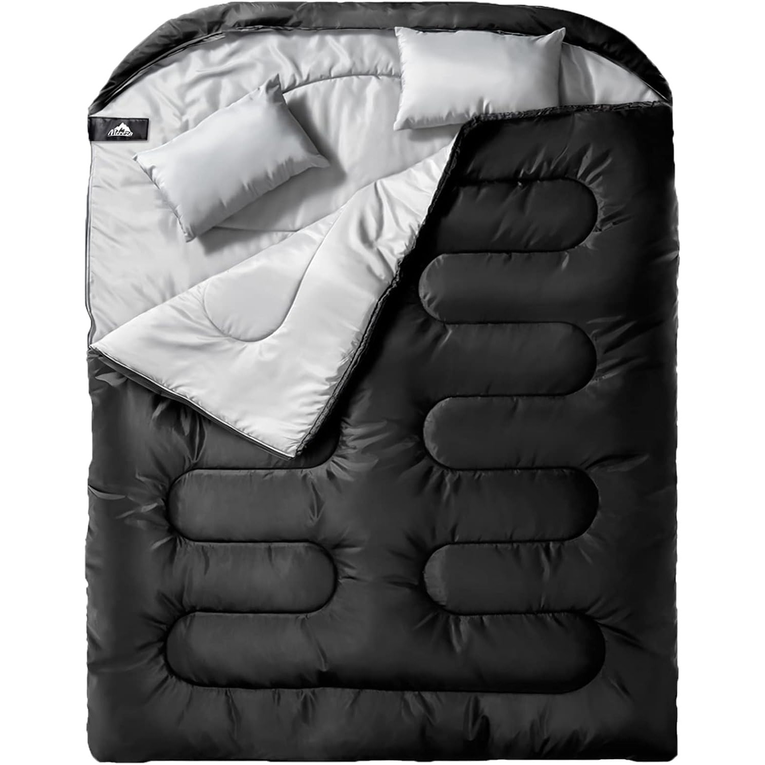 TEMU Double Sleeping Bag For Adults Mens With Pillow, Xl Size 2 Person Sleeping Bag For All Season Camping Hiking Backpacking 2 Person Sleeping Bags