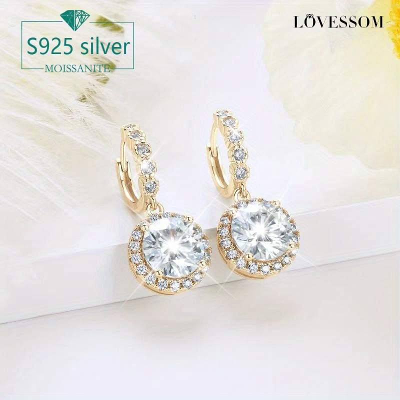 

Lovessom 1-2 Moissanite Drop For - , For Weddings, Parties & Box