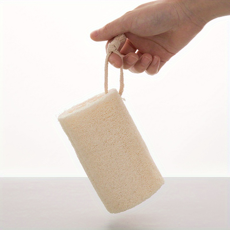 TEMU 5-pack Natural Loofah Sponges - Luxurious For , Body Massage, & Gentle Dishwashing - Multipurpose Cleaning Duo