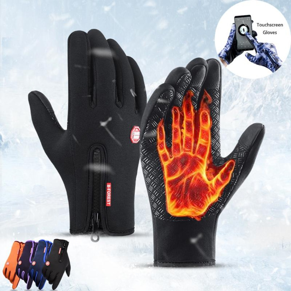 

1 Gloves Touch Riding Sliding Gloves Fleece