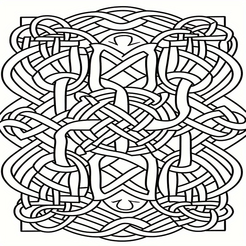 22pg Line Art Coloring Book for Teens & Adults Emotional Release Mixed Patterns