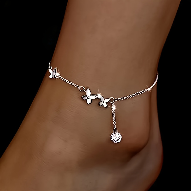 Mikovivi 3pcs Ankle Bracelets For Women, Alloy Waterproof Lightweight Butterfly Spiral Chain Three Styles Anklets Set Foot Jewelry For Women Girls Summer Beach Graduations. Free Delivery On Eligible Orders Of £20 Or More.
