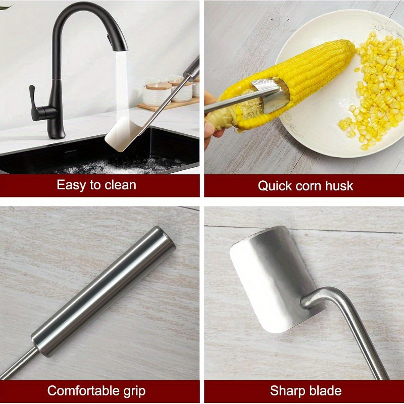 

Corn Peeler, Remover, Fast And Safe, Suitable For Home Kitchens, Restaurant Chefs, Outdoor Dining Enthusiasts (1 Pcs)