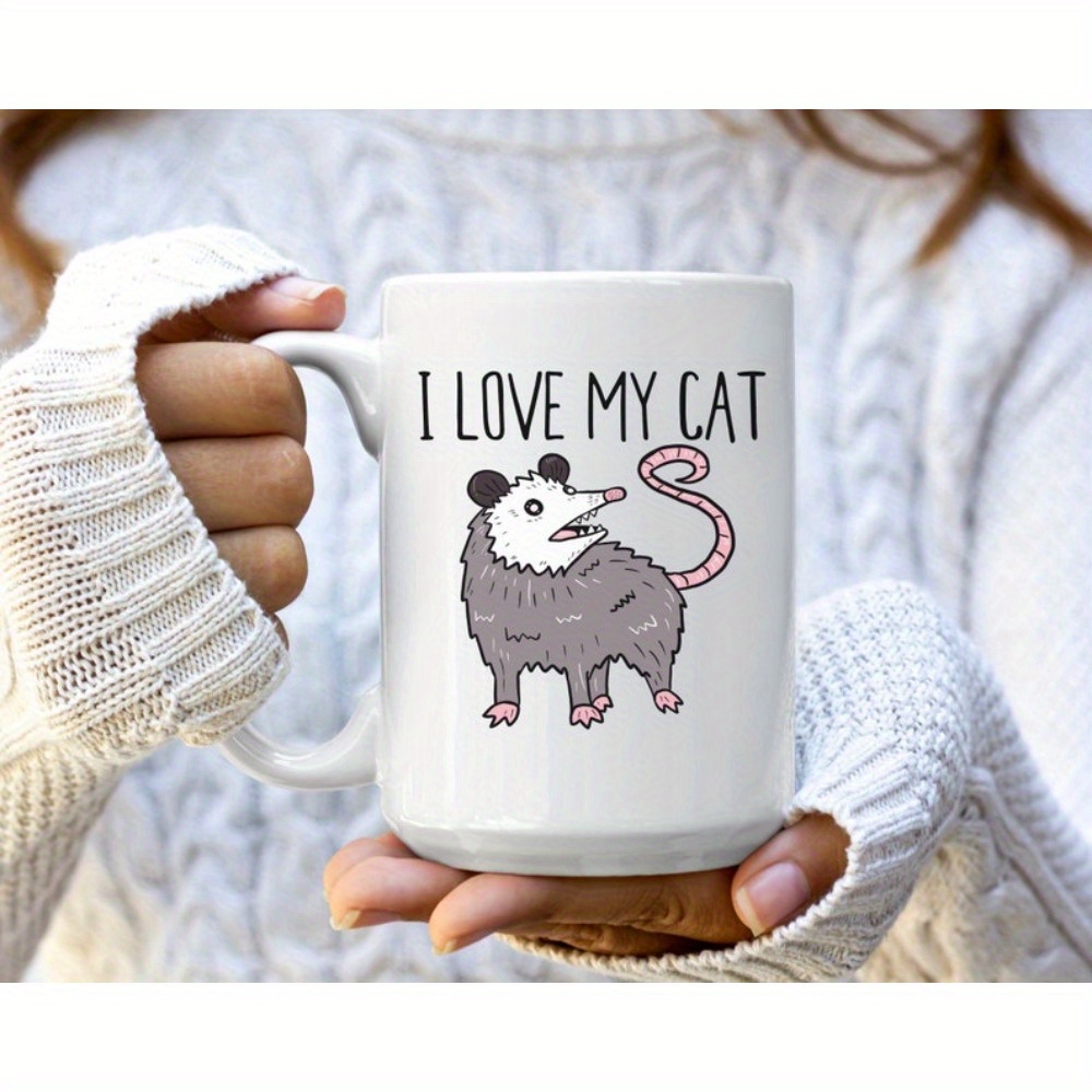 

I Love Opossum Mug, , Sarcastic Gifts, Unique Mug, Sassy Friend Gifts, Sassy Mug, Funny Coffee Mug, Large Ceramic Mug