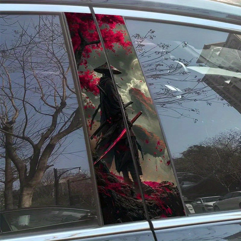 Samurai Auto Stickers Auto B-stijl Waterdichte Middenkolom