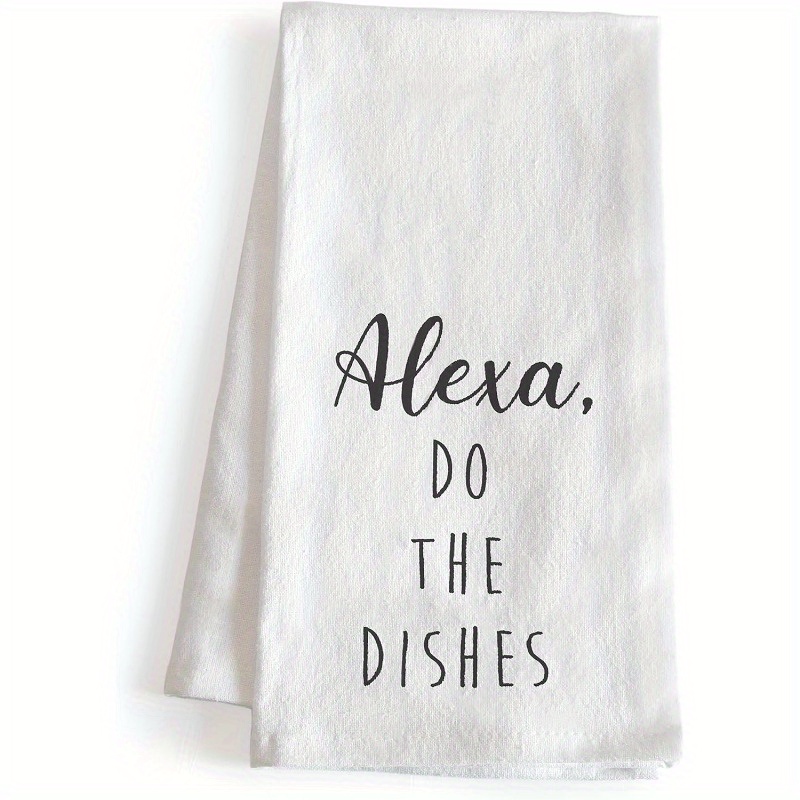 

Contemporary Alexa, Kitchen Towel - 18x26 Inches, 100% Polyester, Woven, Super Soft, Fantasy Theme, Machine Washable, Oblong Shape - Ideal For Home, Kitchen, Dining, Parties, Potlucks, And Camping