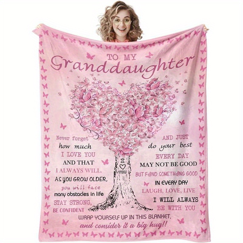 

Granddaughter , Granddaughter Blanket, For Granddaughter, Christmas/ Day/ / For Granddaughter, To My Granddaughter Blanket