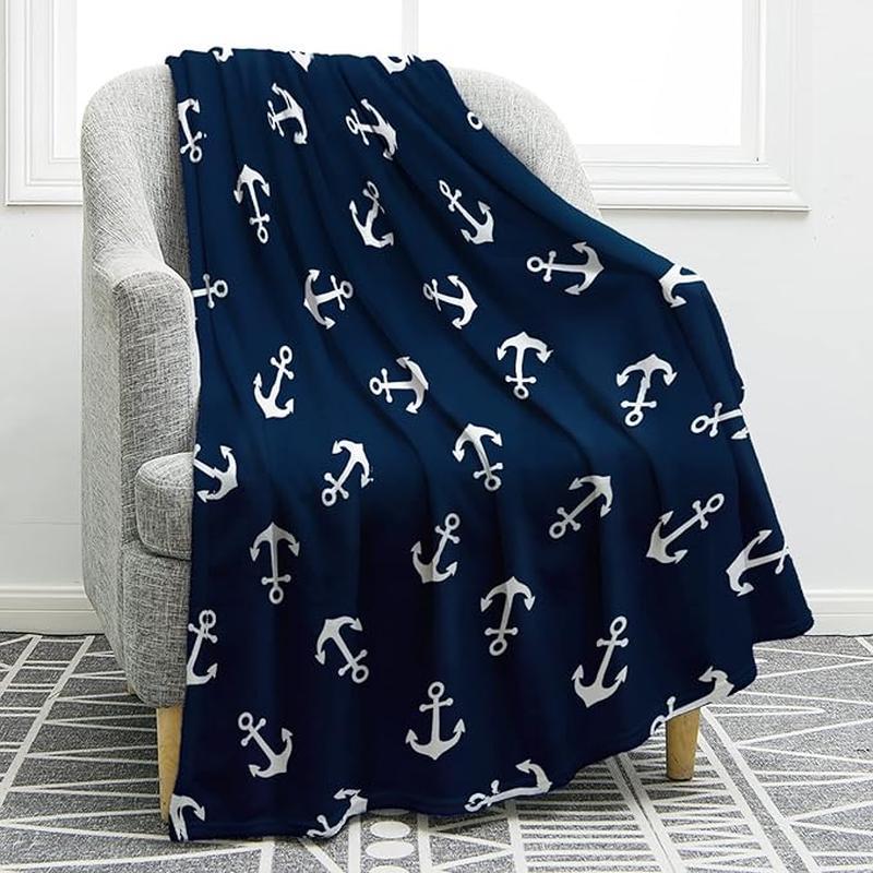 

Anchor Blanket For Men Women Boys Christmas For Dad Husband Son Fathers Day Presents Sea Blankets