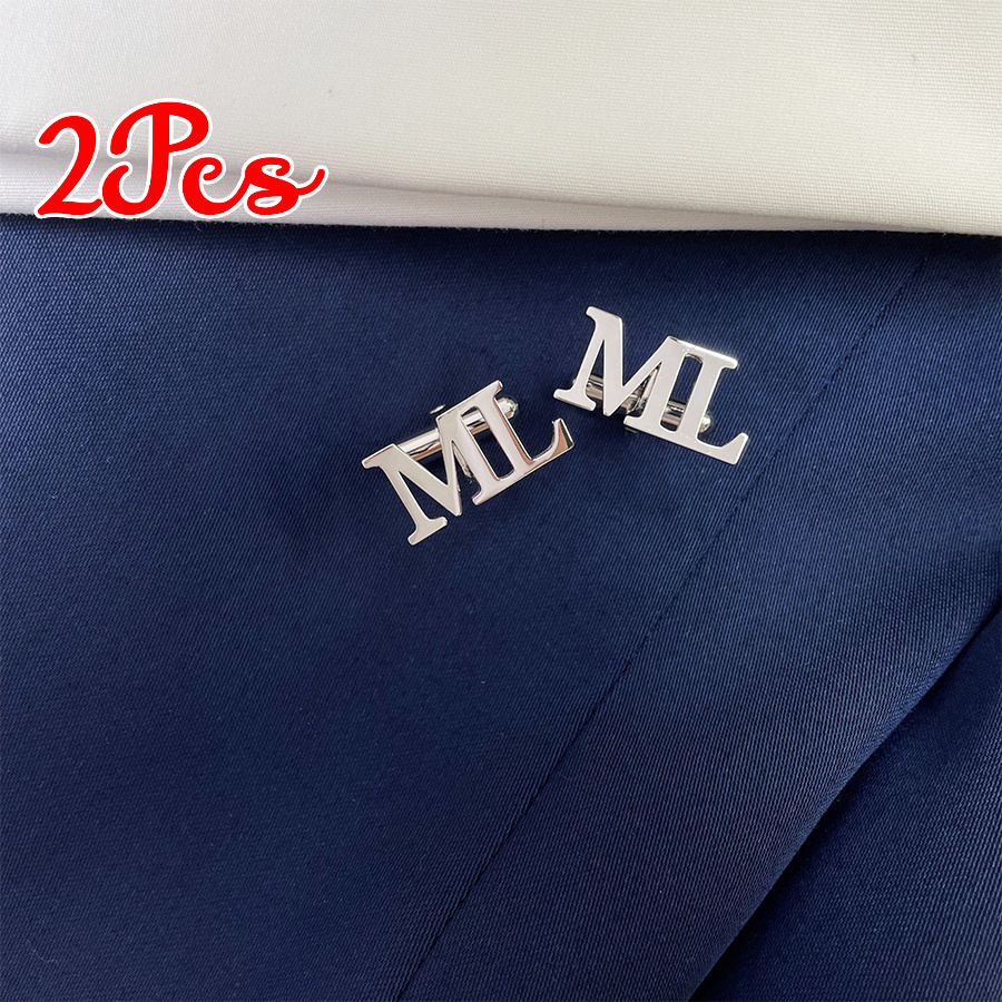 

2pcs Personalized Name Cufflinks, Cufflinks, Groomsmen , Groom Wedding Cufflinks, 's Day For Him Christmas , Mother's Day, Father's Day , Graduation