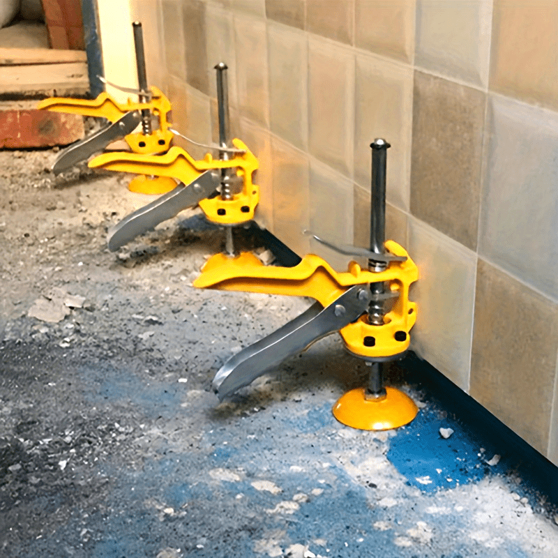 

Easy-install Tile Leveling System With Adjustable Height - Includes Carbide Grip Scraper,