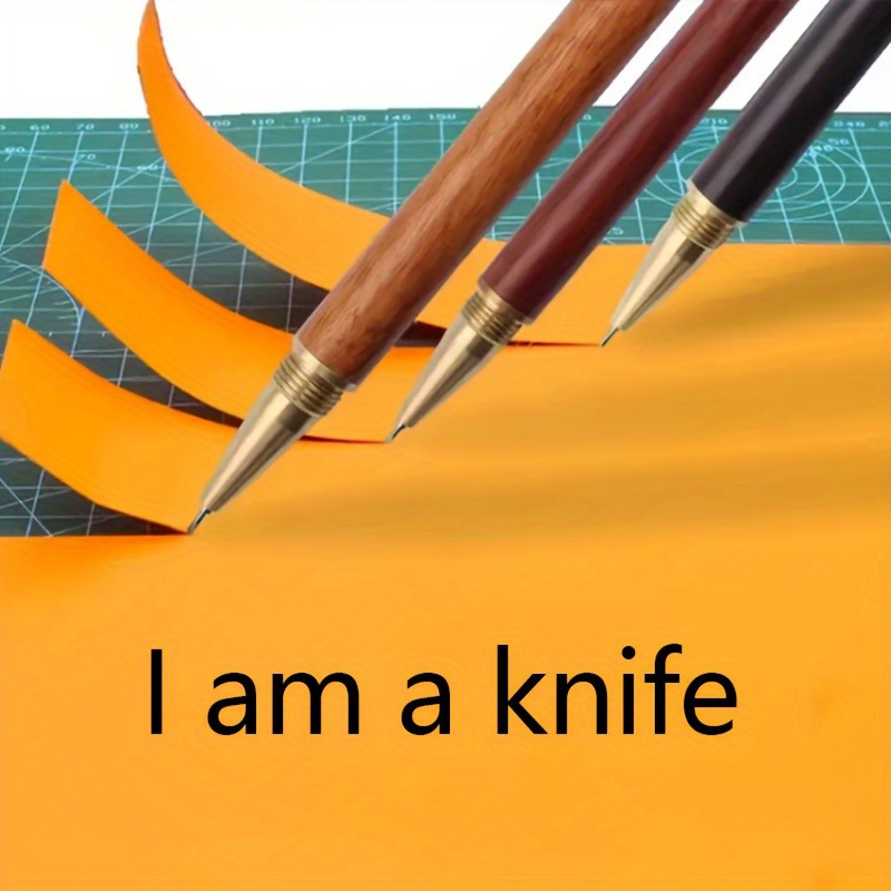 a wooden handle precision carving knife 1 art sculpting knife hand carving pen hand sticker knife convenient   tool no charging required suitable for