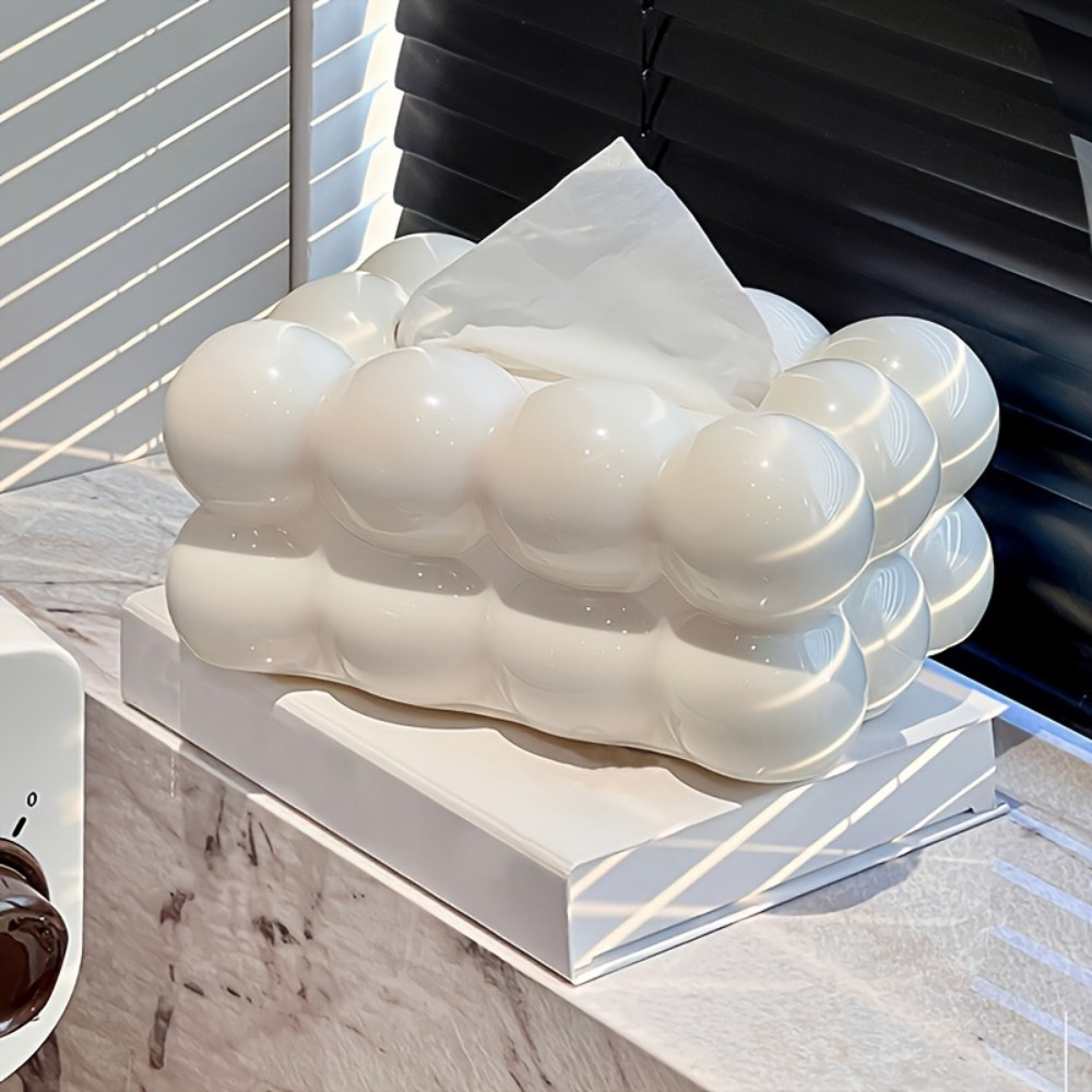 

Adorable Cloud-shaped Napkin Holder Dispenser – Pp Top Tissue Paper Rack With For Home Kitchen Bedroom Living Room Decor Storage