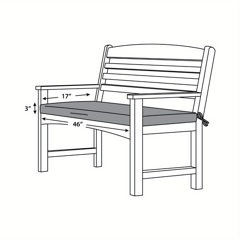 Red Medallionl Rectangle Outdoor Bench Cushion Temu