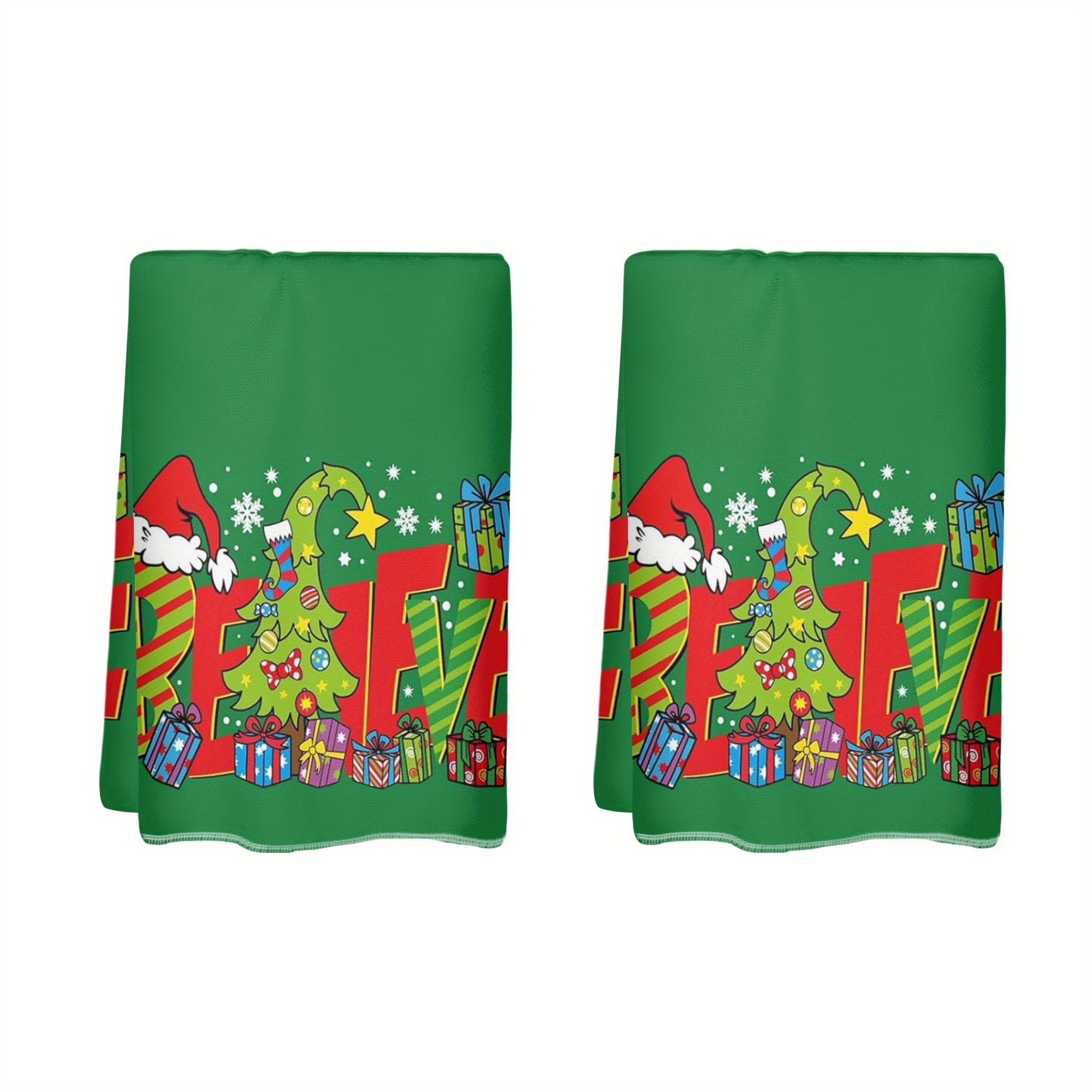 

Christmas Towels - 2pcs, Hat , - & -dry Dish Cloths, Reusable For & Decor,