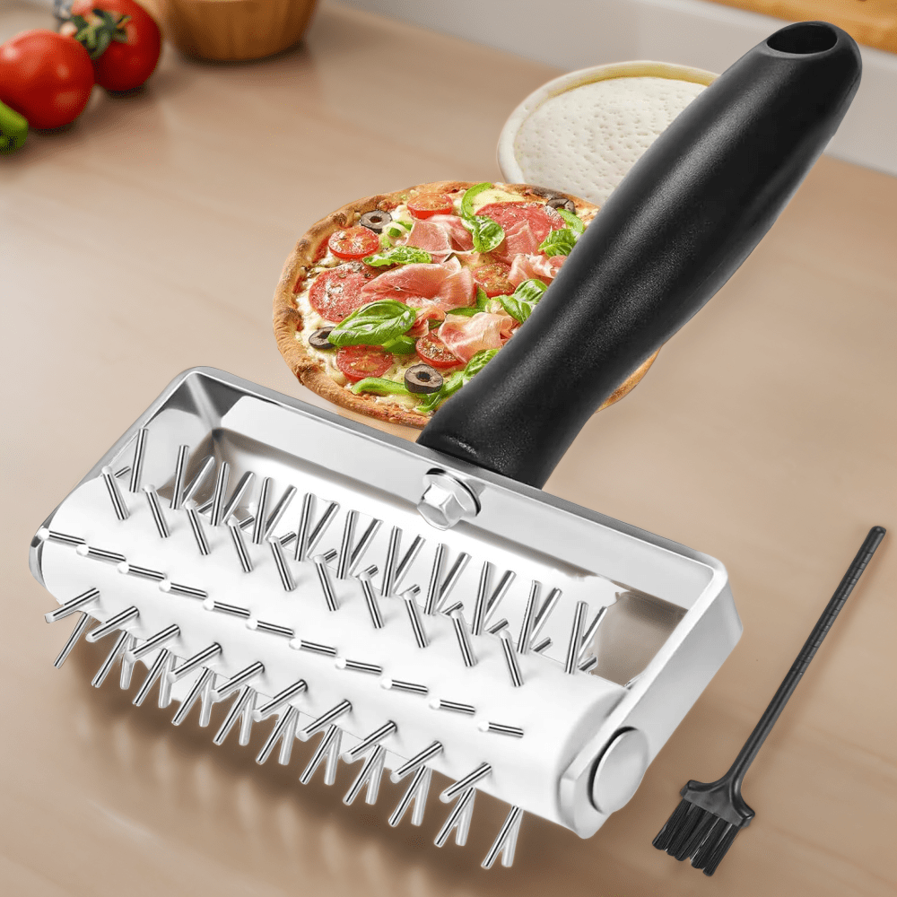 

Stainless Steel Pizza Dough Sturdy Pizza Docking Tool That Prevents Dough From Blistering For Making Pizza Cookie Pie Pastry