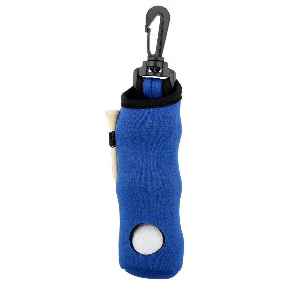 Golf Club Holder Waist Pack With Keychain, Holds 3 Balls & 3 Tees. Neoprene Storage Pouch, Portable For Waist Carry (balls & Tees Not Included). , Unisex Golf Accessory.