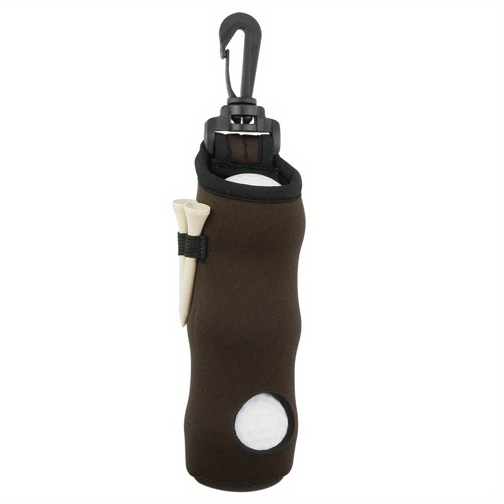 Golf Club Holder Waist Pack With Keychain, Holds 3 Balls & 3 Tees. Neoprene Storage Pouch, Portable For Waist Carry (balls & Tees Not Included). , Unisex Golf Accessory.