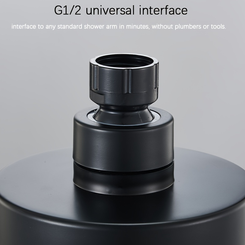 Cabeza de ducha de alta presión, 1 pieza – Cuenta con una boquilla duradera para un rociado potente y de área amplia, mejorando tu experiencia de ducha de lujo. Solo para uso en ducha, solo para uso en ducha