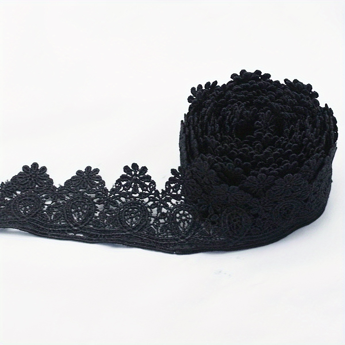 Image of 3 Yards/bundle White Black Lace Ribbon Lace Trim Lace Edge Decorative Trim, For Crafts, Dresses, Gift Wrapping, Weddings, Home Decor
