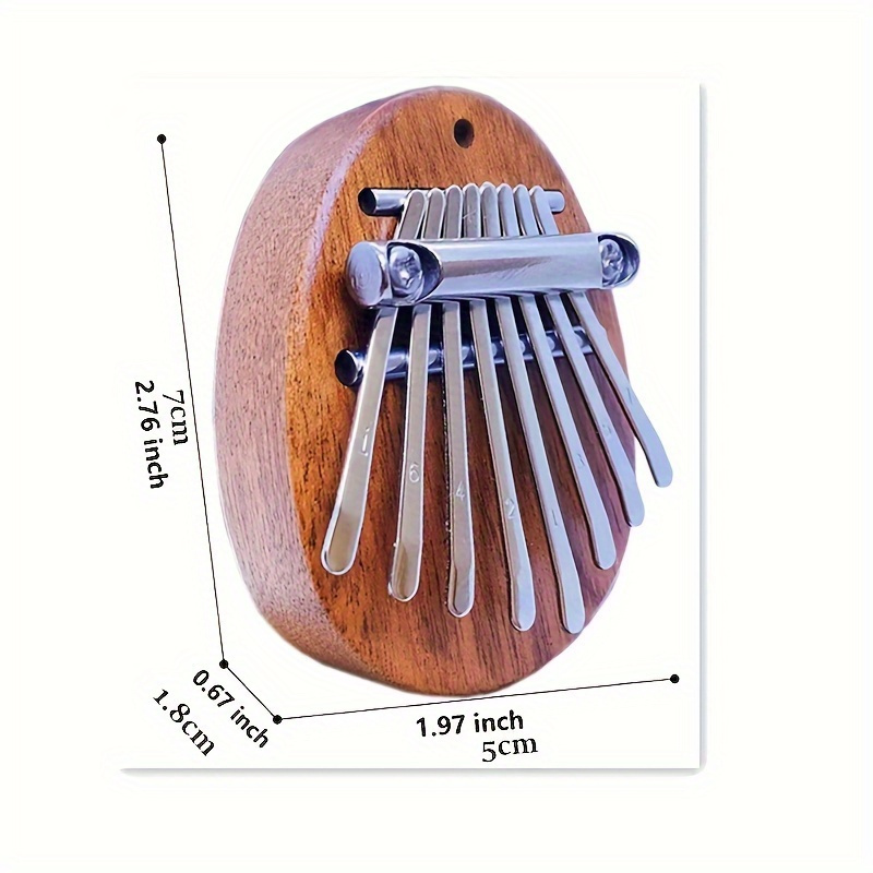 8 tone kalimba finger piano high quality miniature handheld keyboard portable party gift 14 no power required artificial wood material home kitchen party supplies details 0