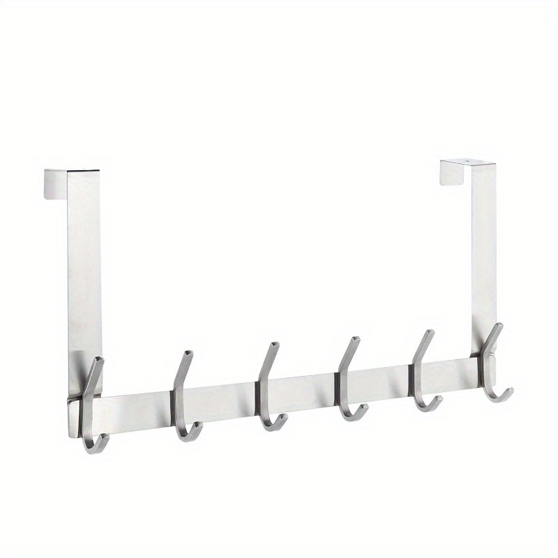 

Rectangular Coat Hook - Over-the-door, Stainless Steel, 14.8 X 3.9 X 5.3 Inches