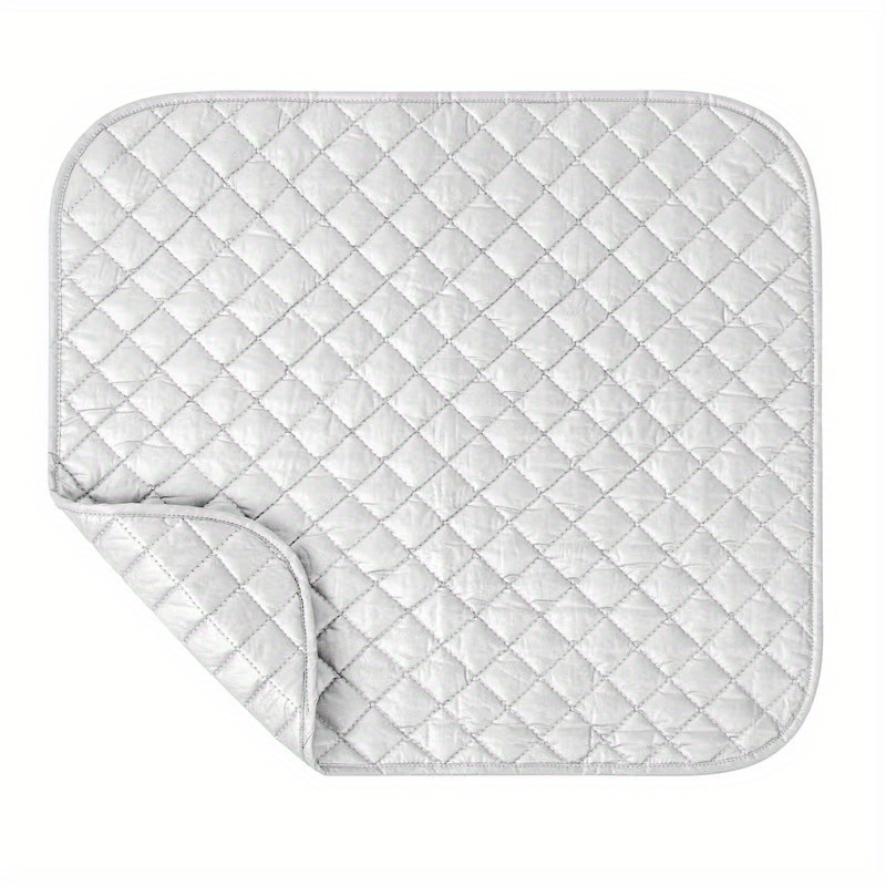 1pc household foldable portable heat insulation ironing mat all coated silvery ironing mat ironing heat insulation mat details 5