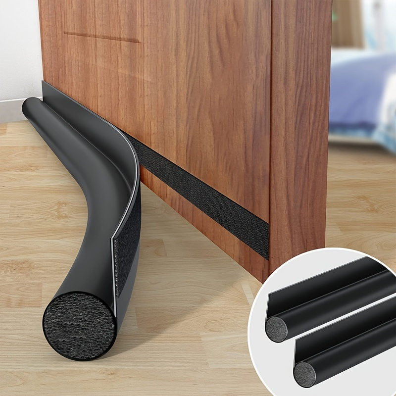 

1pc Door Seal Strip - Manual Uncharged Door Draft Stopper For Bottom Seal, Normal Door - Bedroom Soundproof Weatherproof