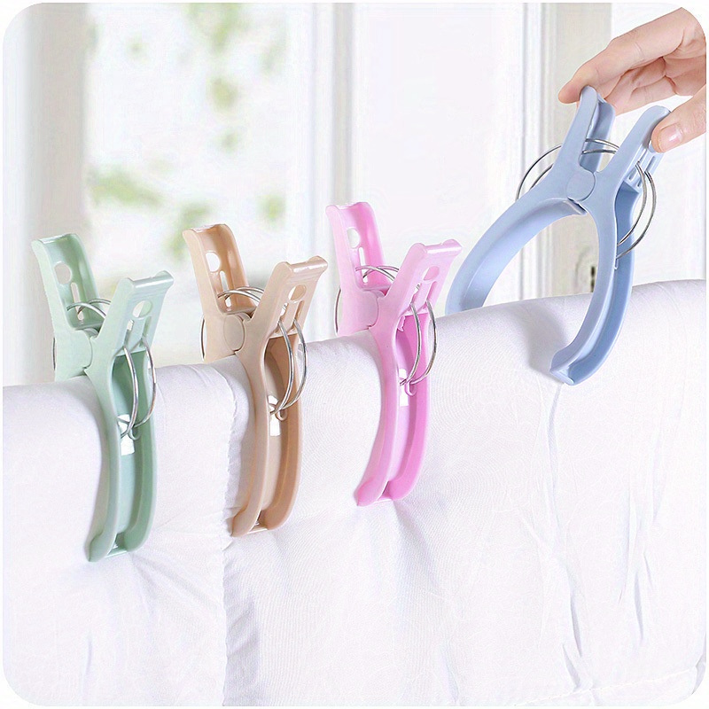 

4- Size Plastic Clothespins, - For Drying Blankets And Clothes, & Dorm Use, Christmas , Home & Kitchen