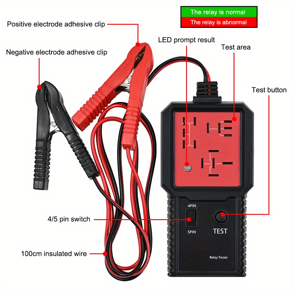 Universal 12V Car Relay Tester Electronic Car Relay Tester For Car