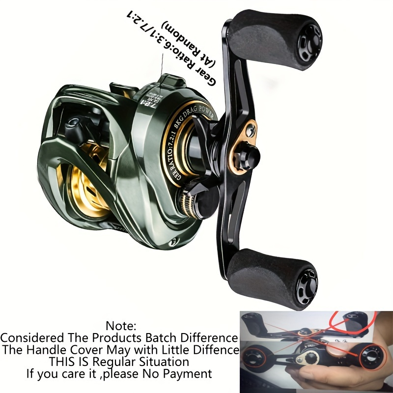 TEMU 20lb Max Drag Heavy Duty Baitcasting Fishing Reel - 7.2:1 Gear Ratio, Saltwater & Freshwater Fishing Gear For Catching , Experienced !