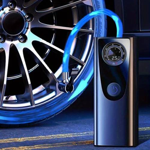 50ja fast quiet tire inflator with digital pressure gauge usb powered accurate pressure measurement for all tires sleek