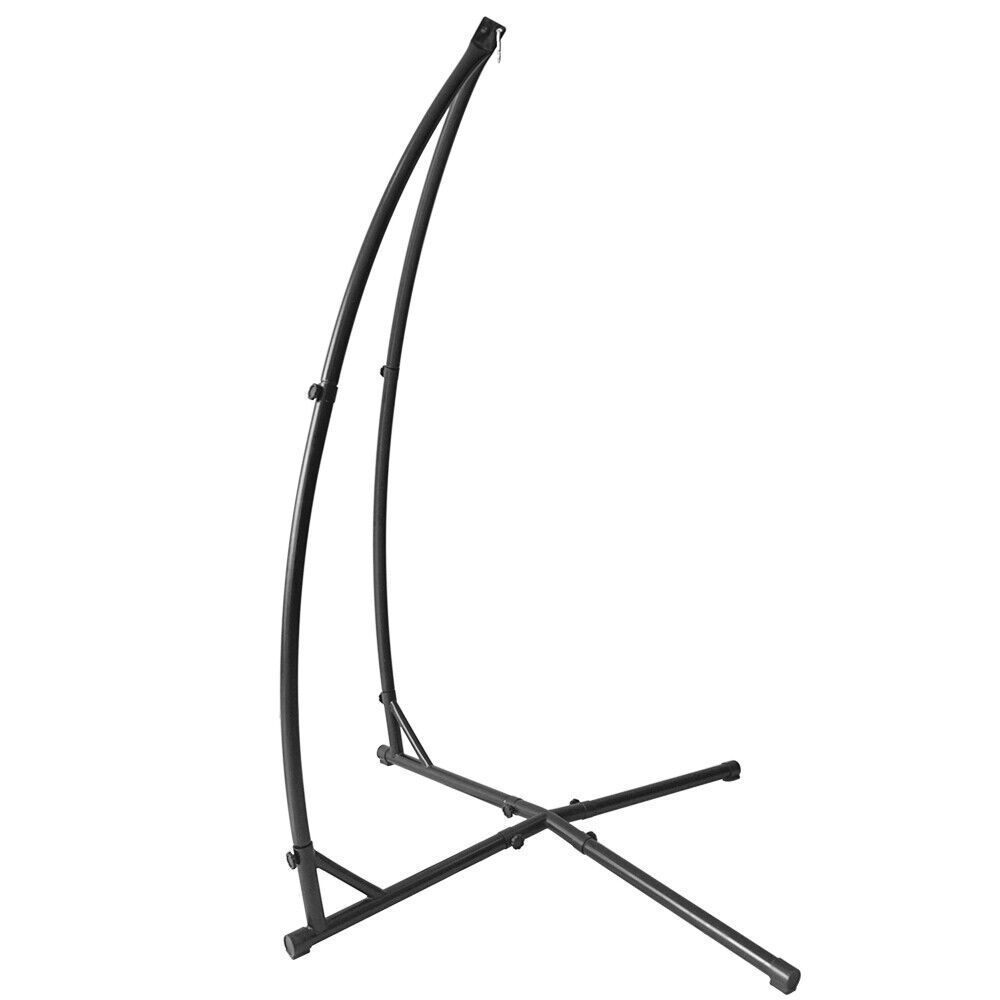 TEMU Outdoor Balcony Garden Courtyard Rocking Chair Stand, Lazy Hammock Chair Base Stand, Hanging Chair Stand, Without Hammock, Black, Outdoor