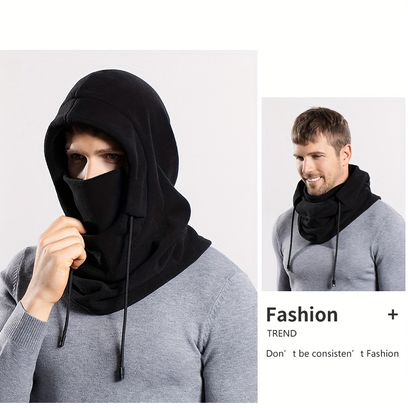 balaclava hat womens winter warm hooded scarf windproof - Temu display picture 1