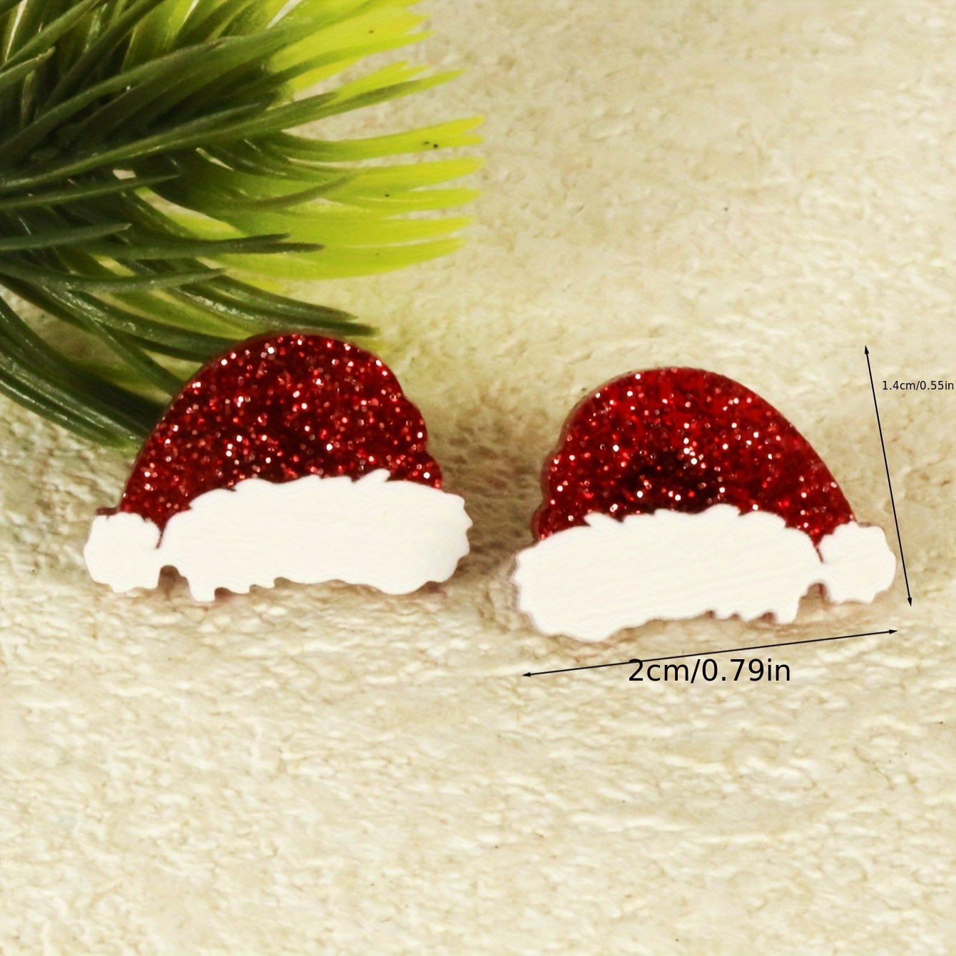 

Accessory, Chic Acrylic Christmas Stud Earrings - Hat, Shoes, Gloves & Candy Canes Designs For Women | Lightweight &