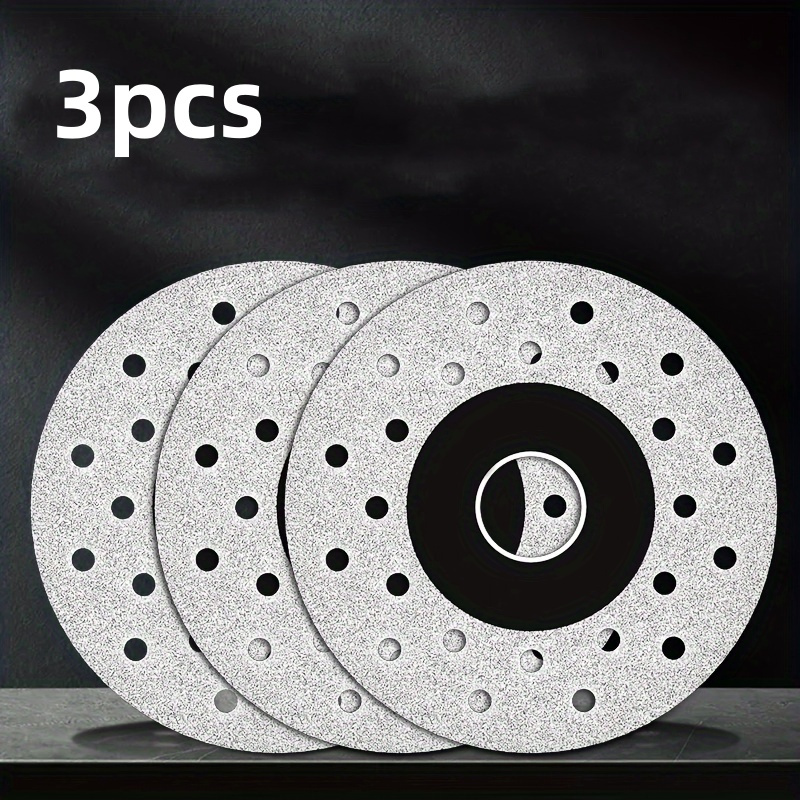 

3-pack Diamond Saw Blades For Stone & Ceramic - Professional Porcelain Cutting Discs For Smooth &