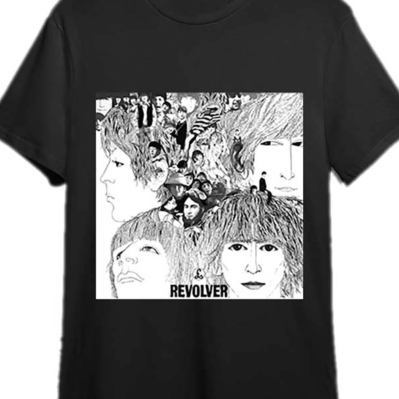 

Revolver Must-have T-shirt For Album Cover 336497 Men's Funny Short-sleeved T-shirt Series Black Pr