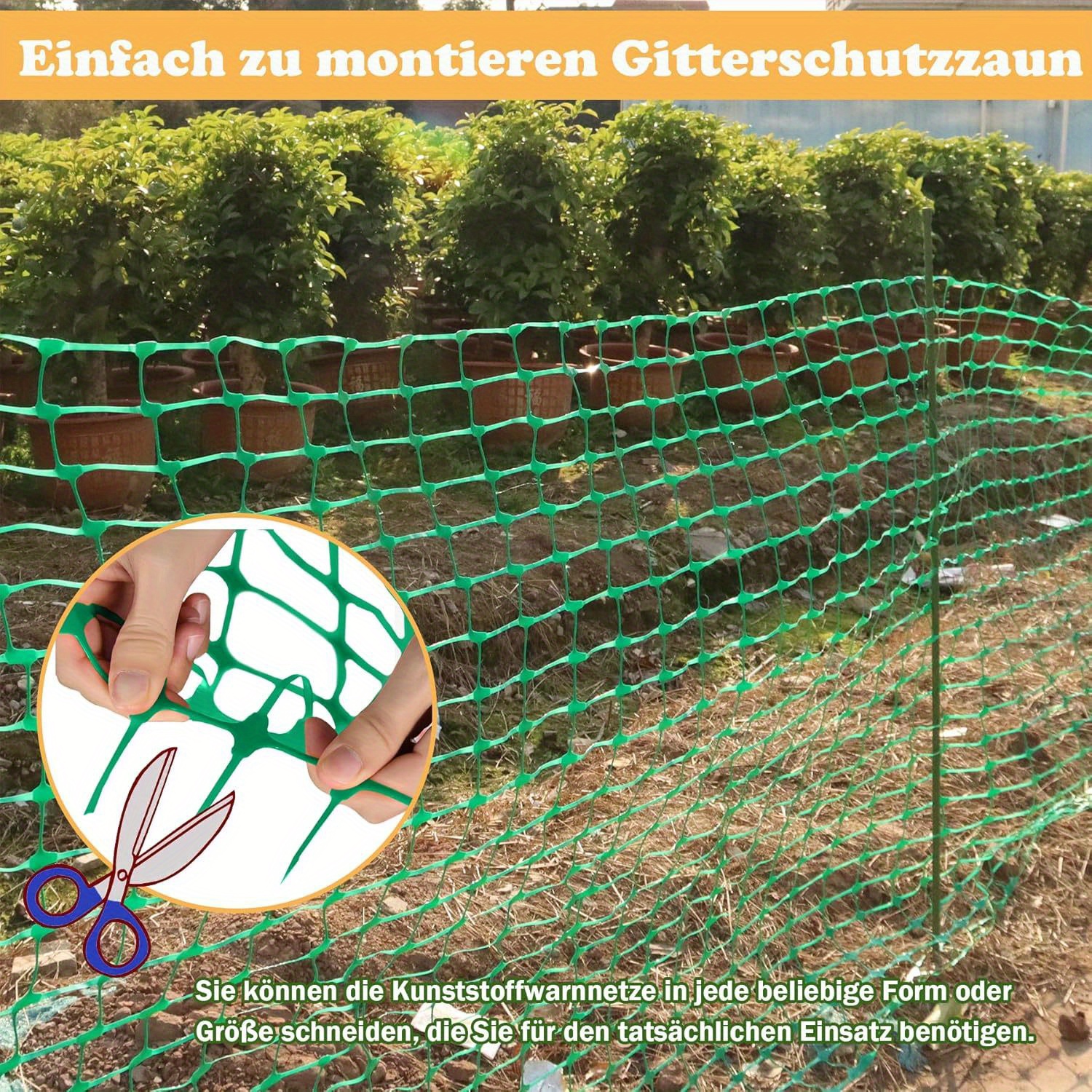 

Barrier Fence Plastic Safety Barriers Dog Fence Plastic Wire Mesh Net Livestock Fencing Rolled Up Mesh Protection Fence Safety Fence Warning Net For Ranch