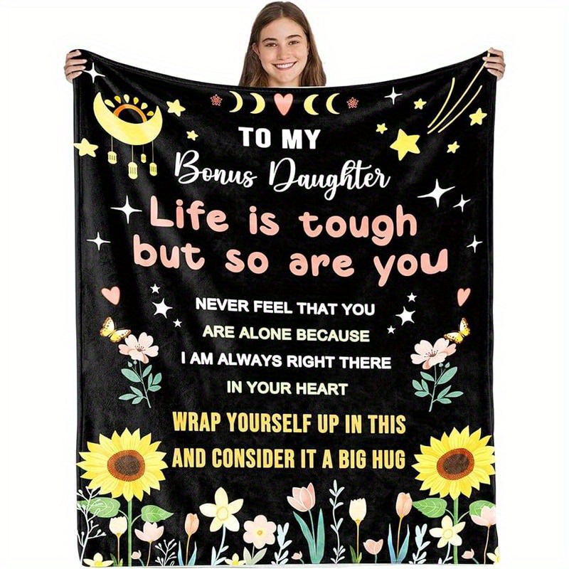 

Blanket, Stepmom Stepdad, Daughte Valentines Day Christmas Dad