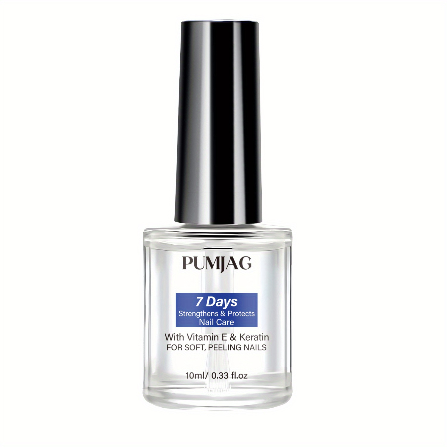 Image of 7-day Nail Strengthener & Protector - & Protein Formula, Protect From Lacking , Moisturizing, Formaldehyde-free, 10ml/0.33fl.oz, & Reinforces Soft Frayed Nails, Nail Care Products