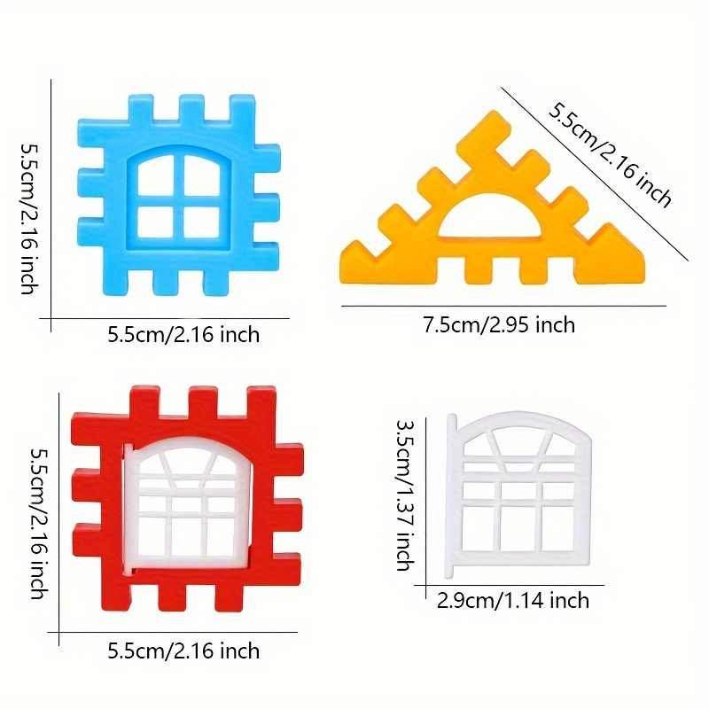 100pcs Assembly Building Blocks Large Size Creative Square Building Blocks