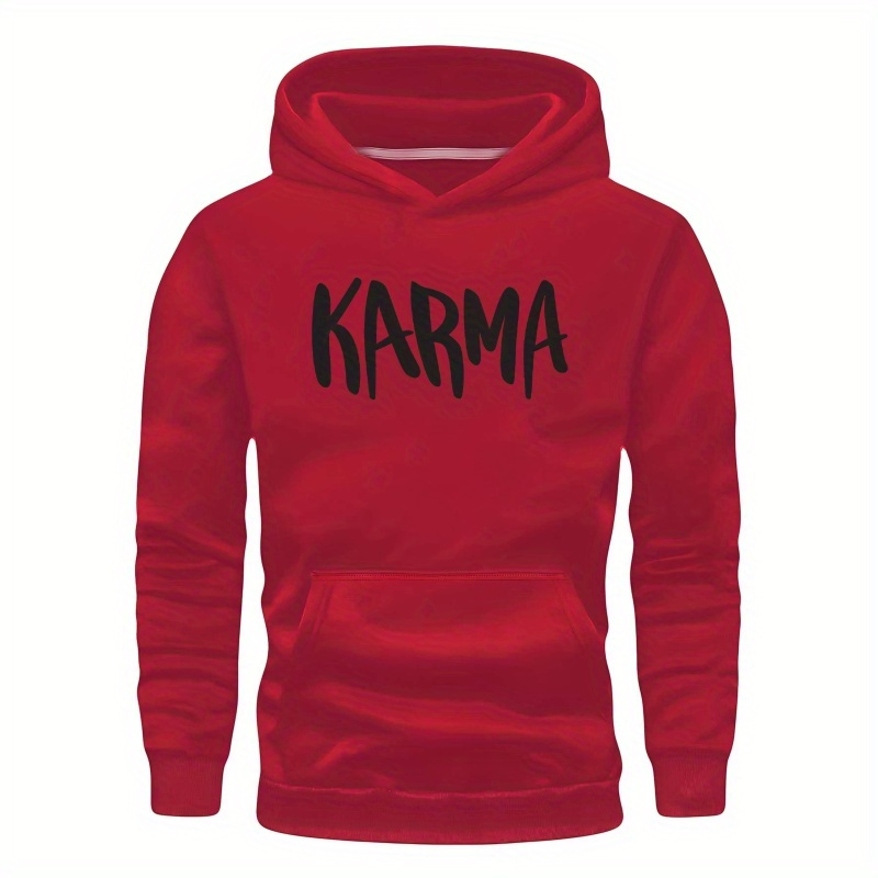 

Typography High Definition Karma Teenager Hoodies