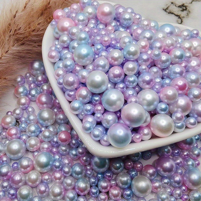 TEMU 210pcs de perles symphoniques décontractées de couleur sirène à dégradé couture de tailles mixtes, de 3 à 8MM (0.12In-0.31In), parfaites pour la