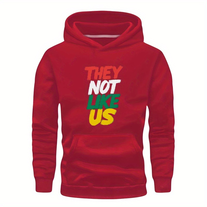 

Typography Words They Not Like Us Teenager Hoodies