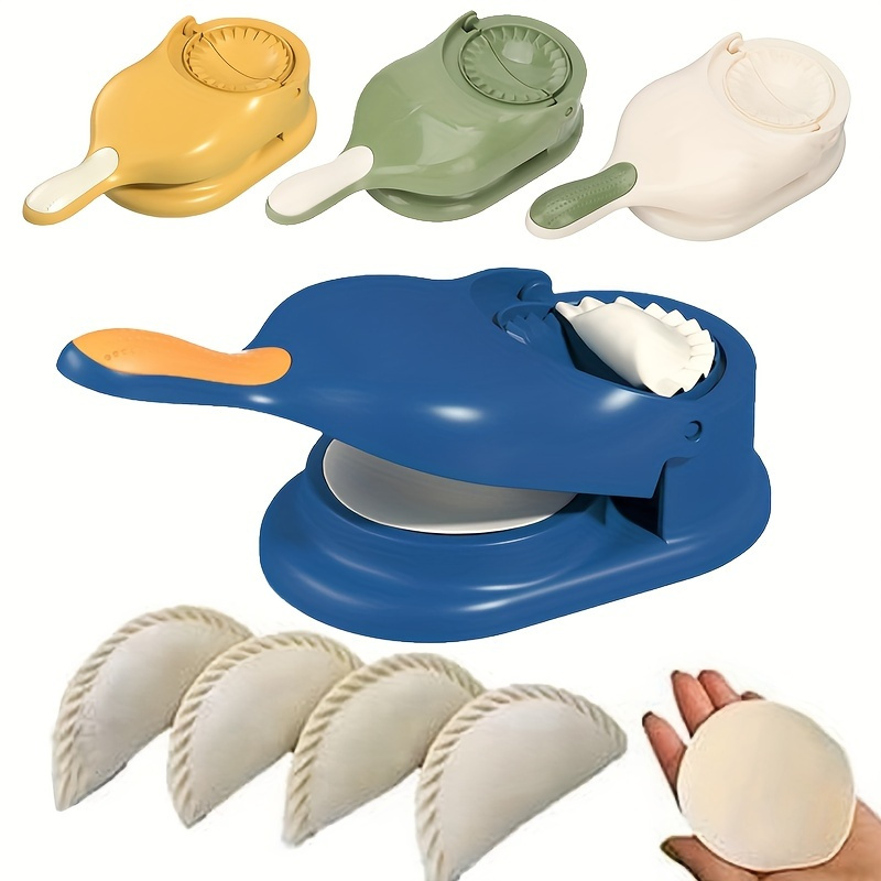 

2-in-1 Manual Dumpling Maker - Creative Diy Kitchen Tool For Easy Dumplings & Tortillas, Durable Pp Material