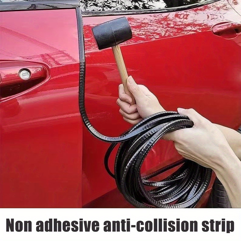 

Vehicle Door Rubber Strip, Impact-resistant Door Side Protector With -proof Pattern And Built-in Steel Sheet - Suitable For Models, -on Left Placement Option